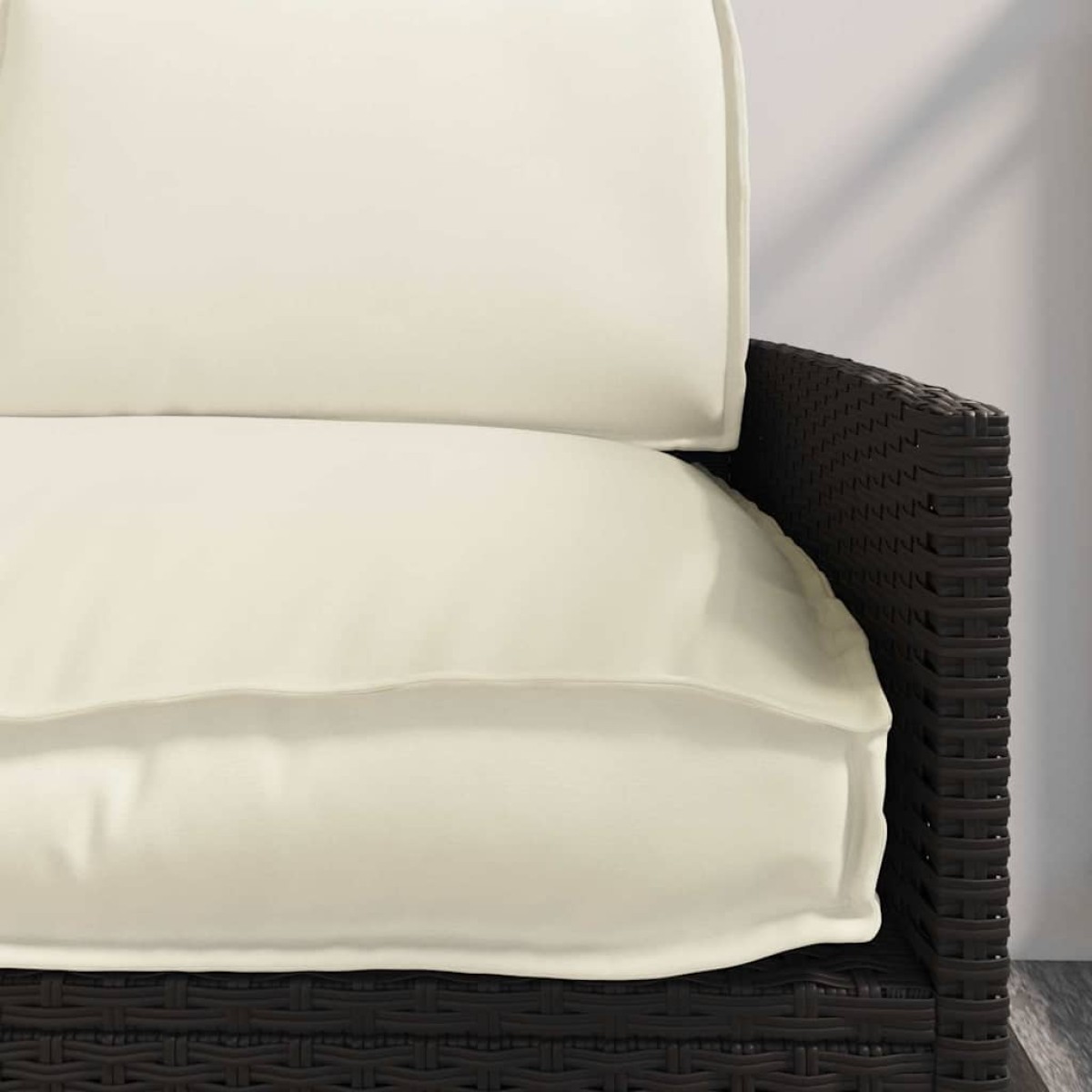 vidaXL Σετ μαξιλαριών Ύφασμα Όξφορντ Κρεμ 120 x 50 x 52 εκ.