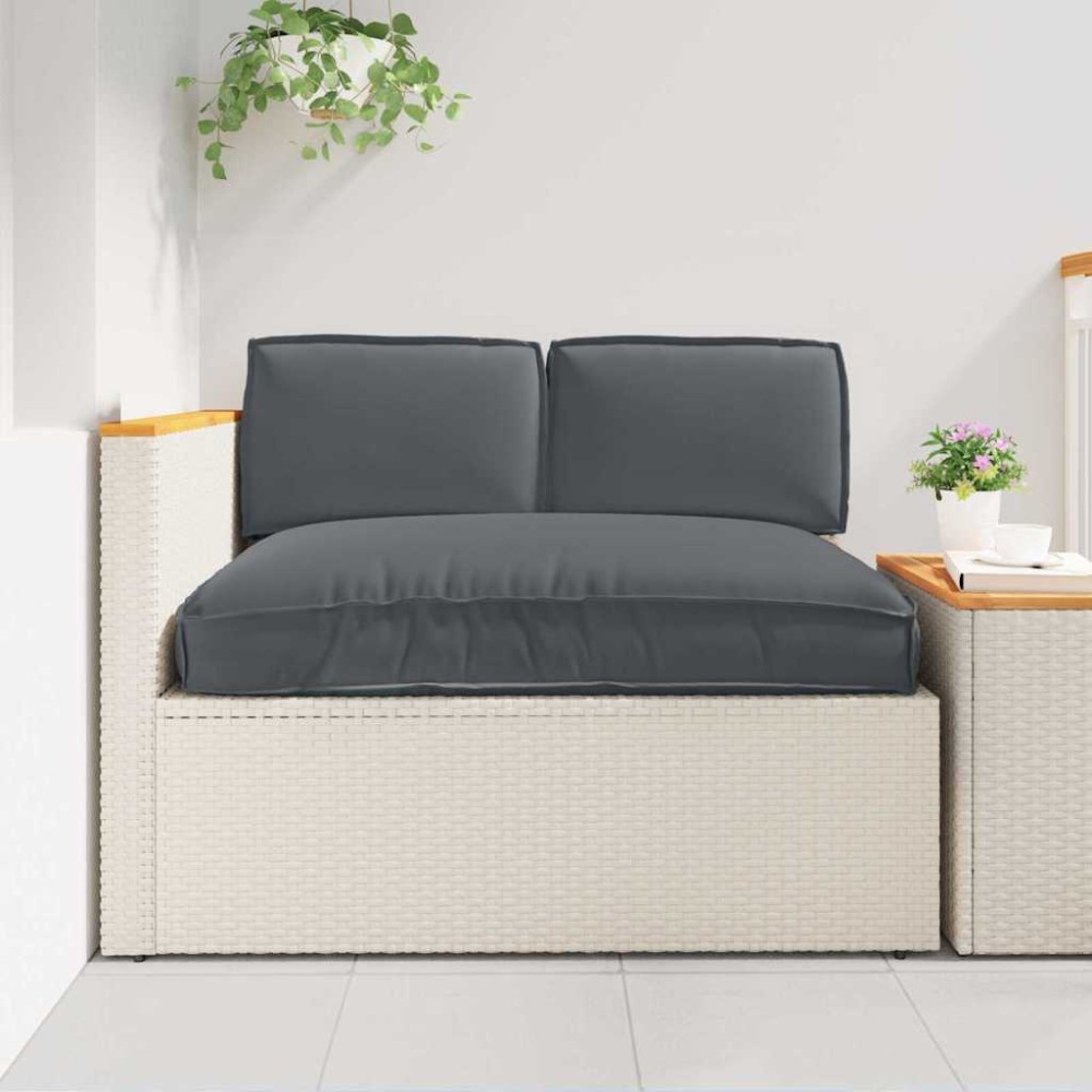 vidaXL Σετ μαξιλαριών Ύφασμα Όξφορντ Ανθρακί 120 x 80 x 52 εκ.