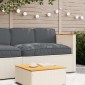 vidaXL Σετ μαξιλαριών Ύφασμα Όξφορντ Ανθρακί 120 x 80 x 52 εκ.