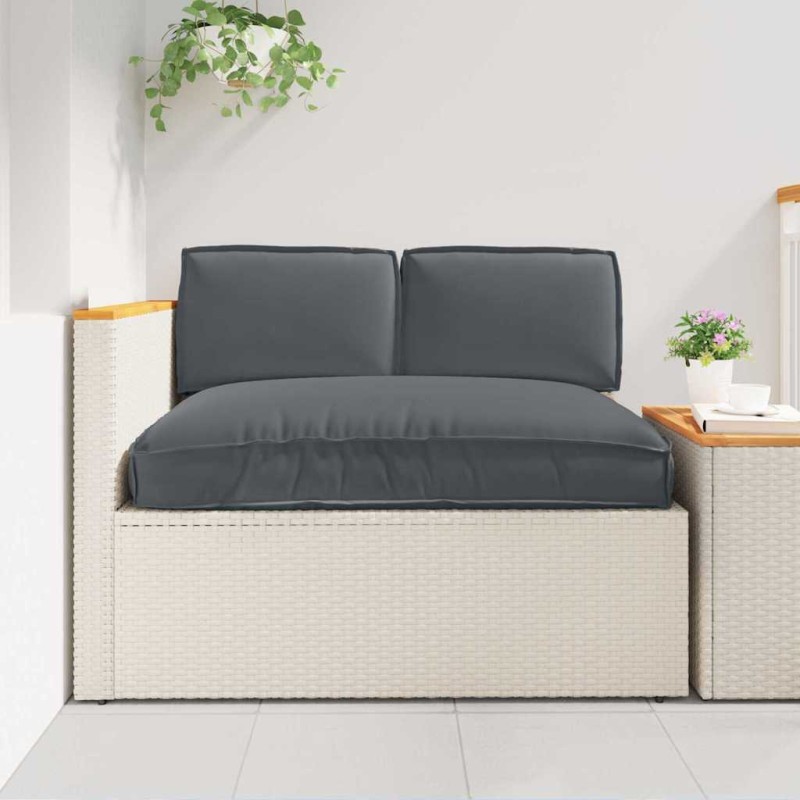 vidaXL Σετ μαξιλαριών Ύφασμα Όξφορντ Ανθρακί 120 x 80 x 52 εκ.