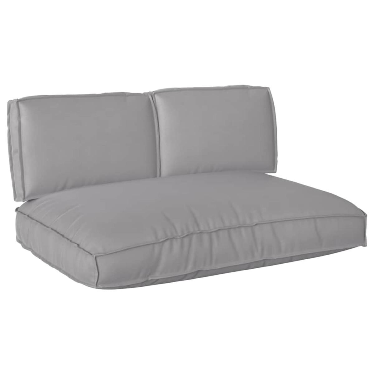 vidaXL Σετ μαξιλαριών Ύφασμα Όξφορντ Γκρι 120 x 80 x 52 εκ.