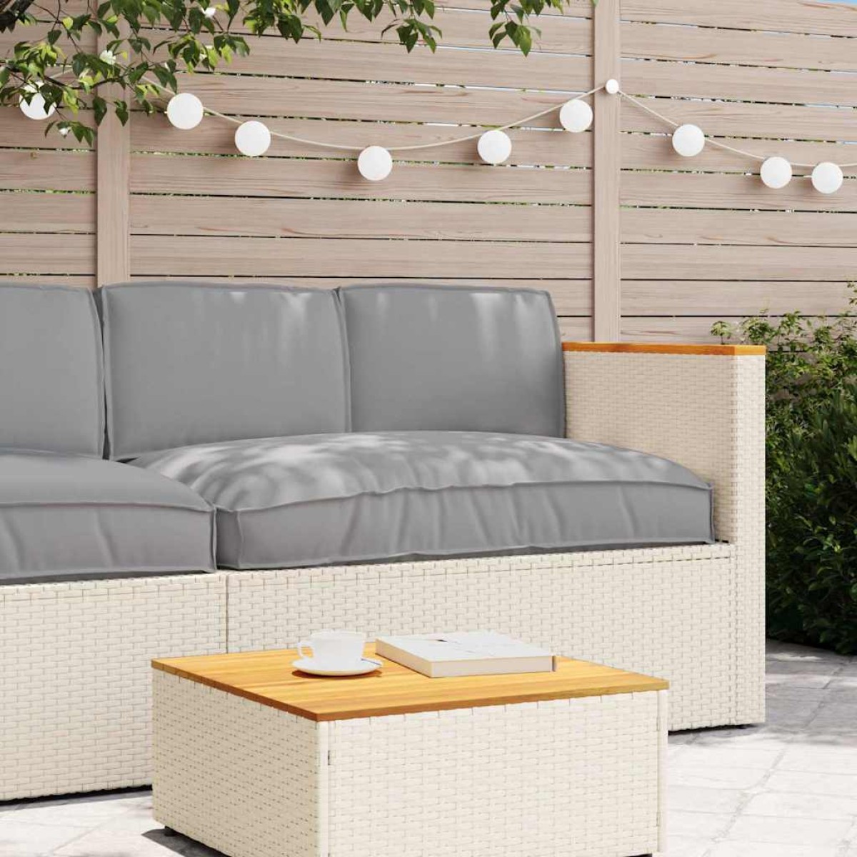 vidaXL Σετ μαξιλαριών Ύφασμα Όξφορντ Γκρι 120 x 80 x 52 εκ.