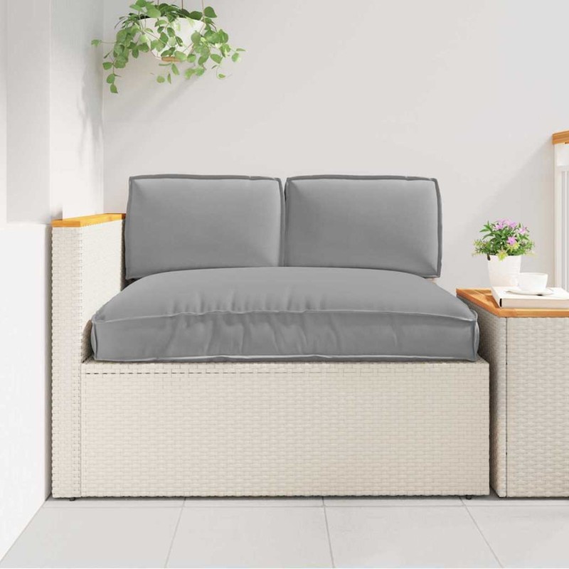 vidaXL Σετ μαξιλαριών Ύφασμα Όξφορντ Γκρι 120 x 80 x 52 εκ.