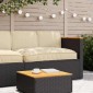 vidaXL Σετ μαξιλαριών Ύφασμα Όξφορντ Μπεζ 120 x 80 x 52 εκ.