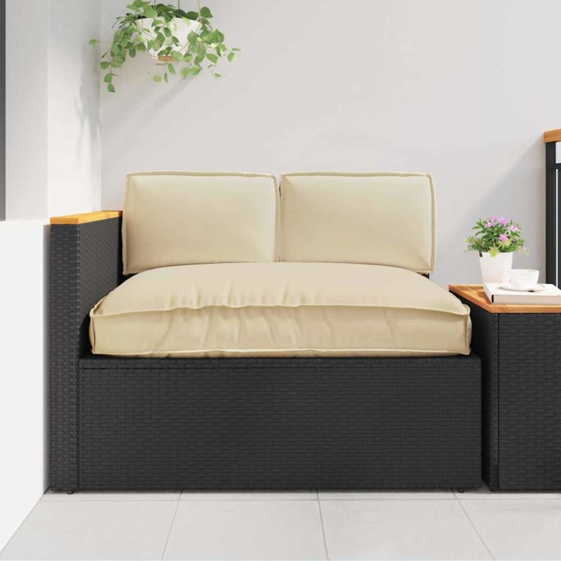 vidaXL Σετ μαξιλαριών Ύφασμα Όξφορντ Μπεζ 120 x 80 x 52 εκ.