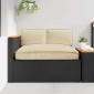 vidaXL Σετ μαξιλαριών Ύφασμα Όξφορντ Μπεζ 120 x 80 x 52 εκ.
