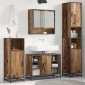 vidaXL Σετ Επίπλων Μπάνιου Παλιό Ξύλο 35 x 37,5 x 188,5 εκατοστά