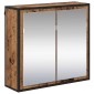 vidaXL Σετ Επίπλων Μπάνιου 2 τμχ. Παλιό Ξύλο 65 x 33 x 60 εκ