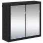 vidaXL Σετ Επίπλων Μπάνιου 2 τμχ. Μαύρη Οξυά 65 x 33 x 60 εκ
