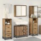 vidaXL Σετ Επίπλων Μπάνιου 4 τεμ. Artisan Oak Επεξεργασμένο Ξύλο