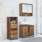 vidaXL Σετ Επίπλων Μπάνιου 3 τμχ. Παλιό Ξύλο 65 x 33 x 60 εκ