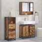 vidaXL Σετ Επίπλων Μπάνιου 3 τμχ. Παλιό Ξύλο 65 x 33 x 60 εκ