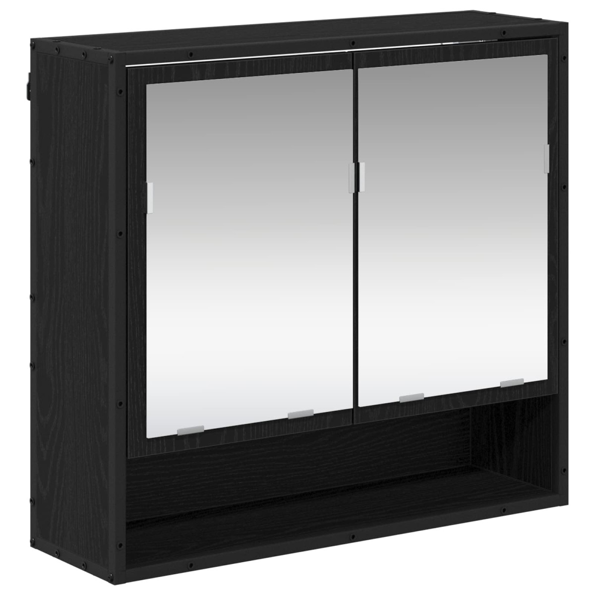 vidaXL Σετ Επίπλων Μπάνιου 3 τμχ. Μαύρη Οξυά 65 x 33 x 60 εκ