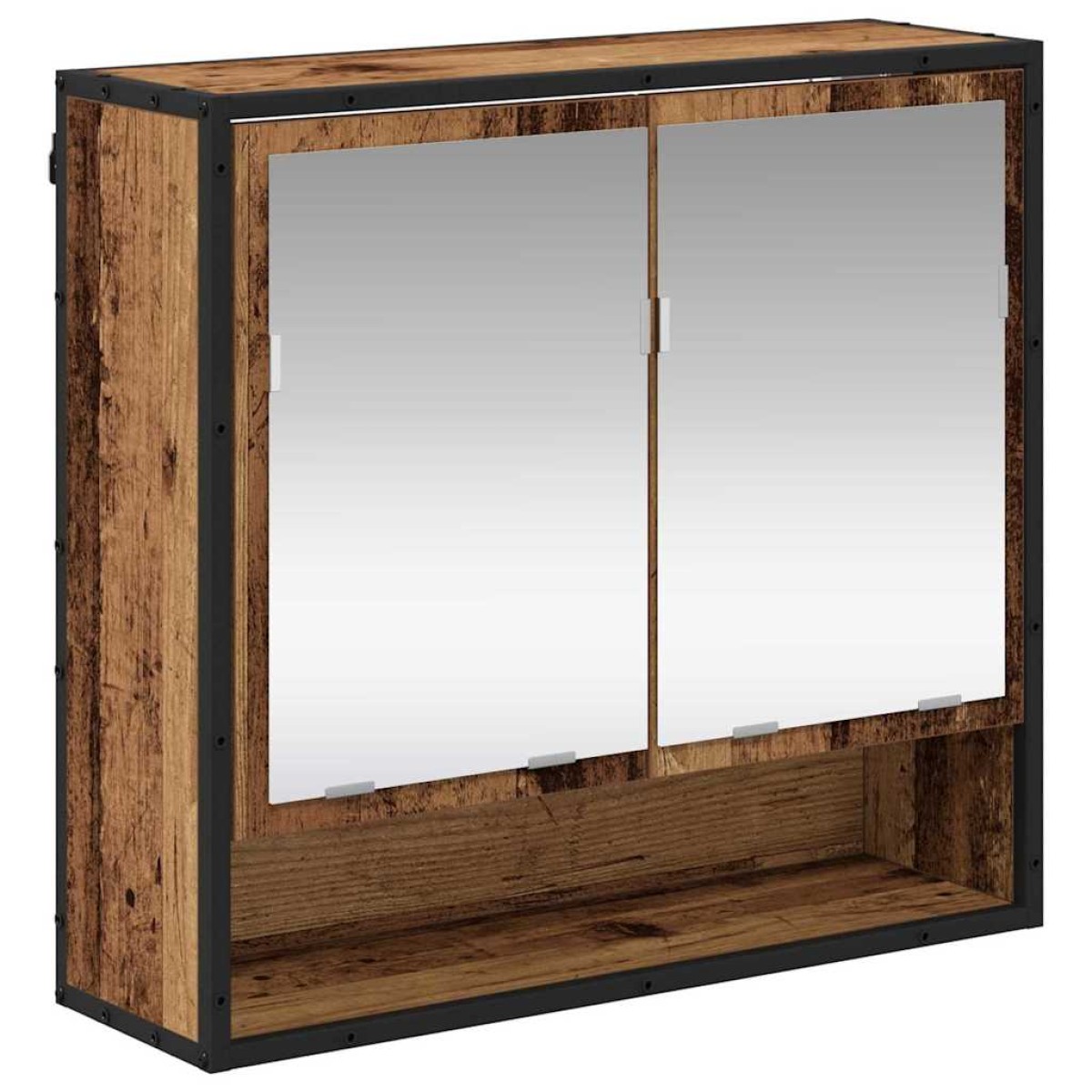 vidaXL Σετ Επίπλων Μπάνιου 4 τμχ. Παλιό Ξύλο 90 x 33 x 60 εκ.