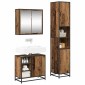 vidaXL Σετ Επίπλων Μπάνιου 3 τμχ. Παλιό Ξύλο 65 x 33 x 60 εκ