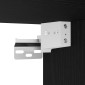 vidaXL Σετ Επίπλων Μπάνιου 3 τμχ. Μαύρη Οξυά 90 x 33 x 60 εκ.