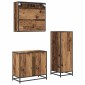 vidaXL Σετ Επίπλων Μπάνιου 3 τμχ. Παλιό Ξύλο 65 x 33 x 60 εκ