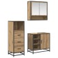 vidaXL Σετ Επίπλων Μπάνιου 3 τεμ. Artisan Oak Επεξεργασμένο Ξύλο