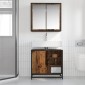 vidaXL Σετ Επίπλων Μπάνιου 2 τμχ. Παλιό Ξύλο 65 x 33 x 60 εκ