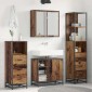 vidaXL Σετ Επίπλων Μπάνιου 3 τμχ. Παλιό Ξύλο 65 x 33 x 60 εκ