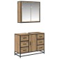 vidaXL Σετ Επίπλων Μπάνιου 2 τμχ. Artisan Oak 80 x 33 x 60 εκ