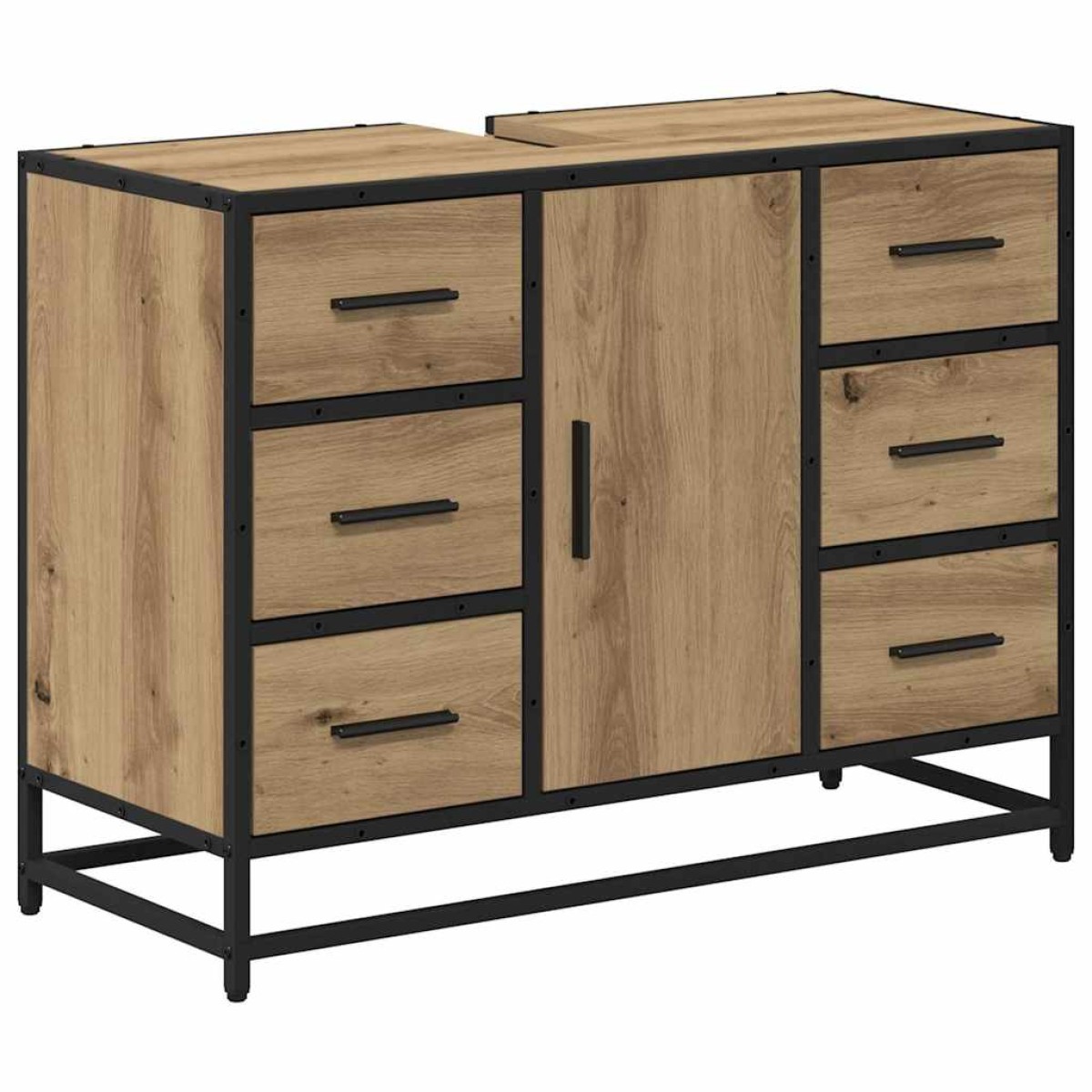 vidaXL Σετ Επίπλων Μπάνιου 2 τμχ. Artisan Oak 80 x 33 x 60 εκ
