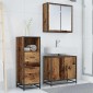 vidaXL Σετ Επίπλων Μπάνιου 3 τμχ. Παλιό Ξύλο 65 x 33 x 60 εκ