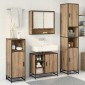 vidaXL Σετ Επίπλων Μπάνιου 3 τεμ. Artisan Oak Επεξεργασμένο Ξύλο