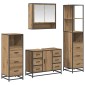 vidaXL Σετ Επίπλων Μπάνιου 4 τμχ. Artisan Oak 80 x 33 x 60 εκ