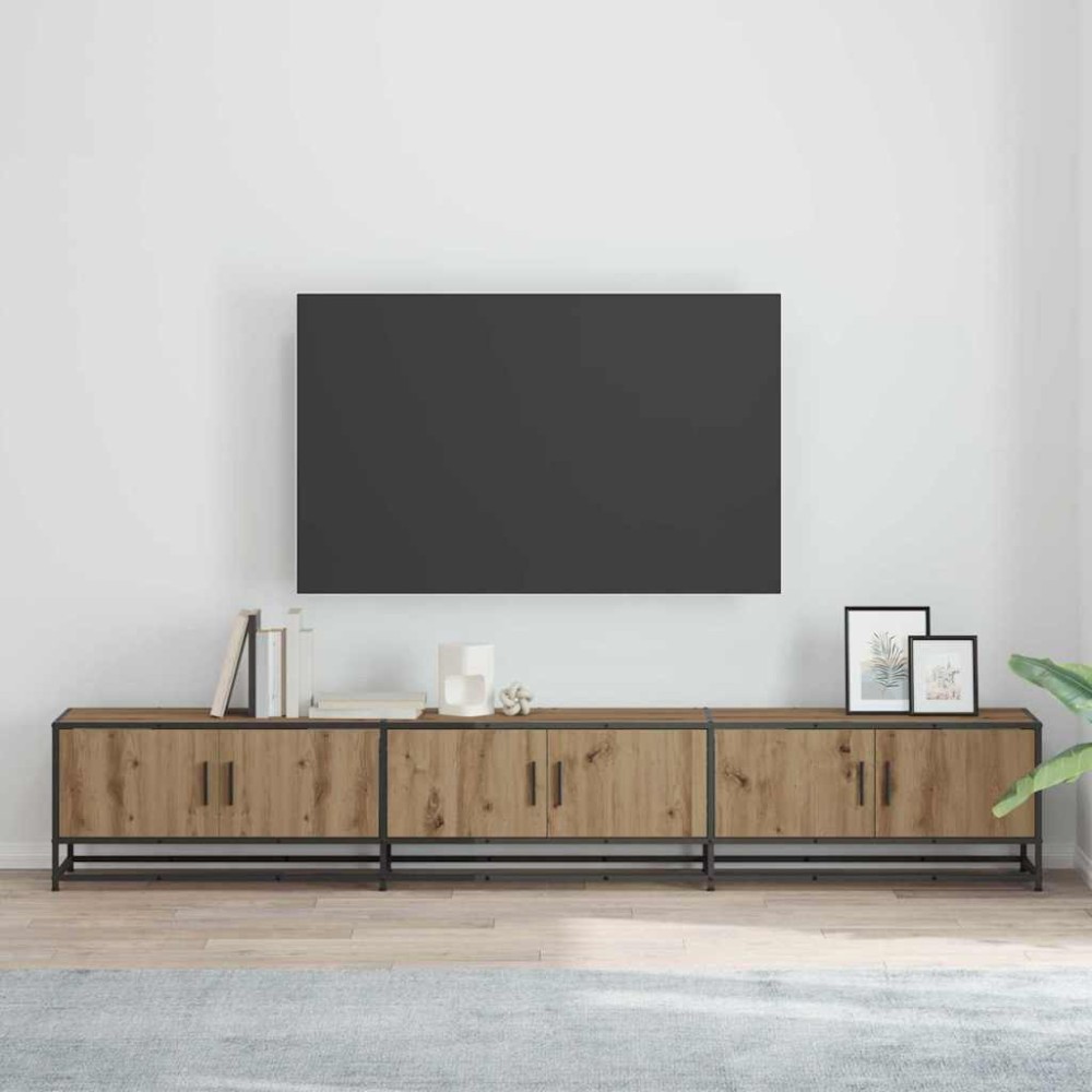vidaXL Μονάδες TV 240 x 35 x 41 εκ Artisan Oak Επεξεργασμένο ξύλο