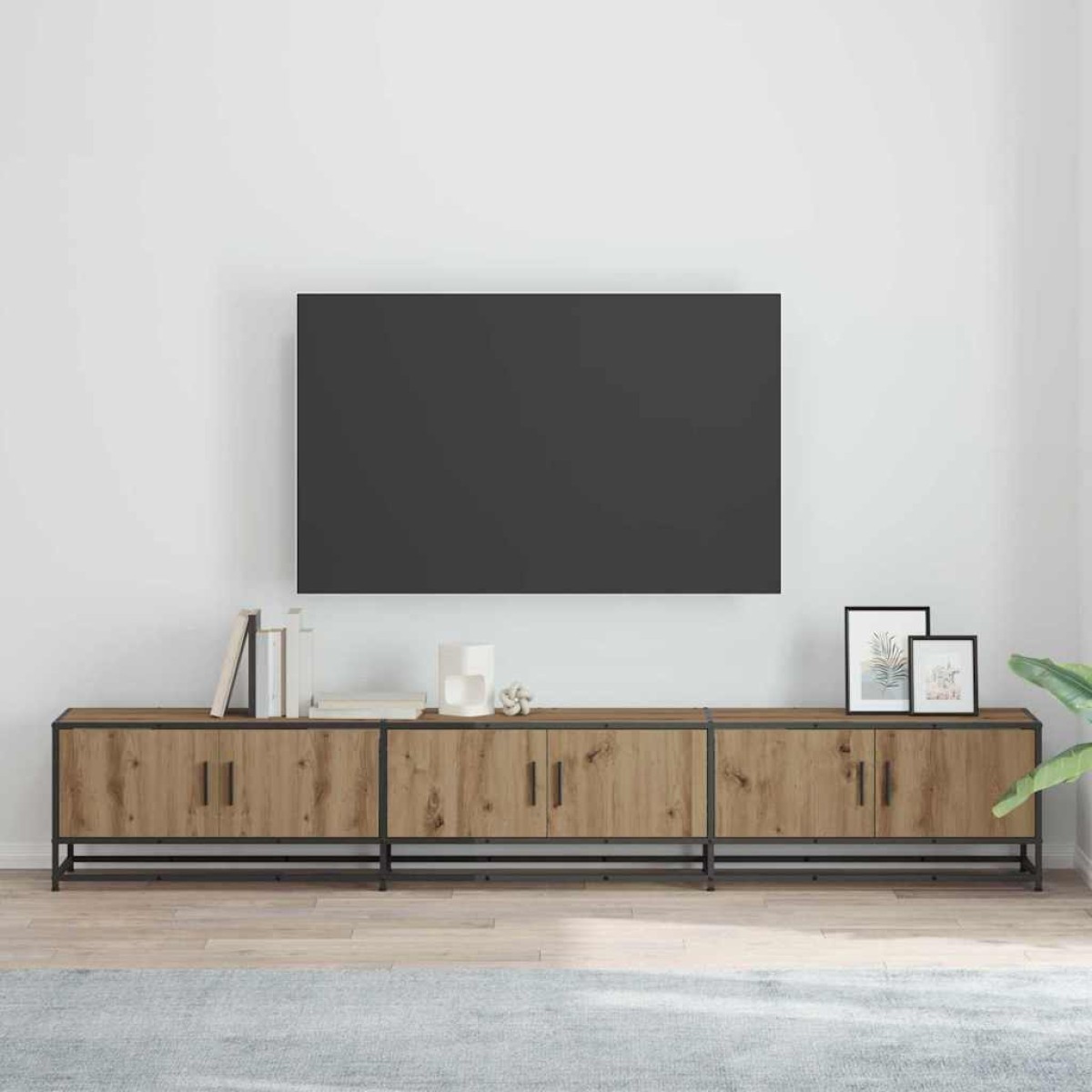 vidaXL Μονάδες TV 240 x 35 x 41 εκ Artisan Oak Επεξεργασμένο ξύλο