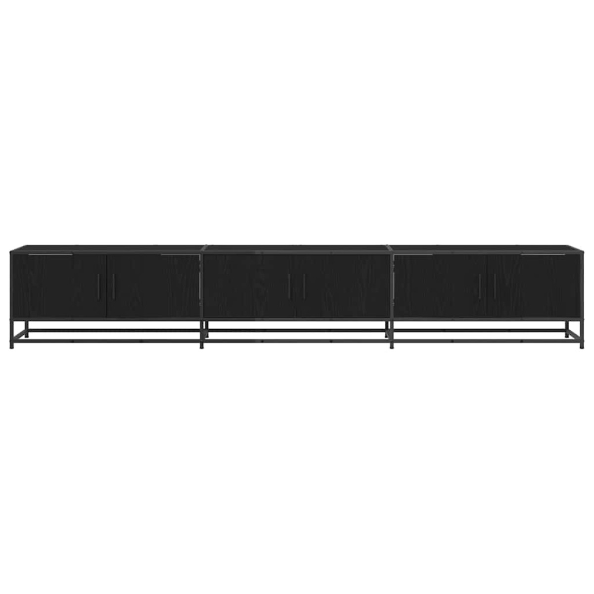 vidaXL Μονάδες TV 240 x 35 x 41 εκ Μαύρη Οξυά Επεξεργασμένο ξύλο