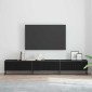 vidaXL Μονάδες TV 240 x 35 x 41 εκ Μαύρη Οξυά Επεξεργασμένο ξύλο