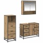 vidaXL Σετ Επίπλων Μπάνιου 3 τμχ. Artisan Oak 80 x 33 x 60 εκ