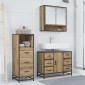 vidaXL Σετ Επίπλων Μπάνιου 3 τμχ. Artisan Oak 80 x 33 x 60 εκ