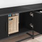 vidaXL Μονάδες TV 210 x 35 x 41 εκ Μαύρη Οξυά Επεξεργασμένο ξύλο