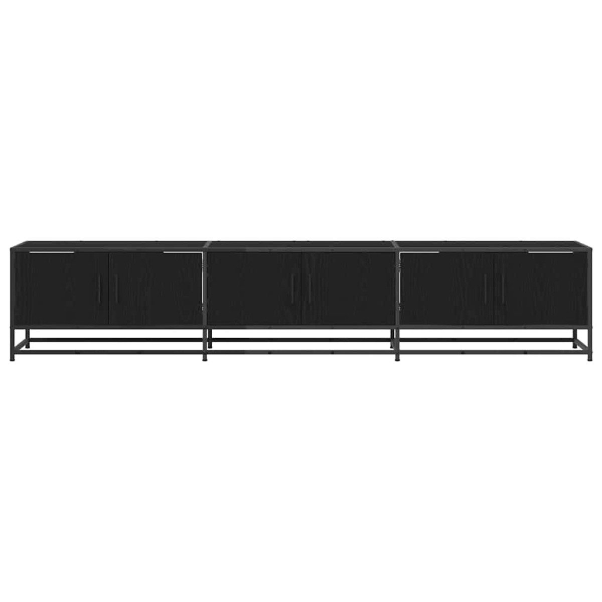 vidaXL Μονάδες TV 210 x 35 x 41 εκ Μαύρη Οξυά Επεξεργασμένο ξύλο