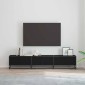 vidaXL Μονάδες TV 210 x 35 x 41 εκ Μαύρη Οξυά Επεξεργασμένο ξύλο