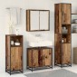 vidaXL Σετ Επίπλων Μπάνιου 3 τμχ. Παλιό Ξύλο 65 x 33 x 60 εκ