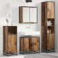 vidaXL Σετ Επίπλων Μπάνιου 3 τμχ. Παλιό Ξύλο 65 x 33 x 60 εκ