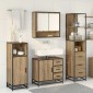 vidaXL Σετ Επίπλων Μπάνιου 3 τεμ. Artisan Oak Επεξεργασμένο Ξύλο