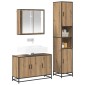 vidaXL Σετ Επίπλων Μπάνιου 3 τεμ. Artisan Oak Επεξεργασμένο Ξύλο