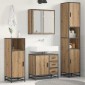 vidaXL Σετ Επίπλων Μπάνιου 3 τεμ. Artisan Oak Επεξεργασμένο Ξύλο