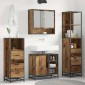 vidaXL Σετ Επίπλων Μπάνιου 4 τμχ. Παλιό Ξύλο 65 x 33 x 60 εκ