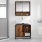 vidaXL Σετ Επίπλων Μπάνιου 2 τμχ. Παλιό Ξύλο 65 x 33 x 60 εκ
