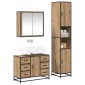 vidaXL Σετ Επίπλων Μπάνιου 3 τμχ. Artisan Oak 80 x 33 x 60 εκ
