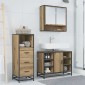 vidaXL Σετ Επίπλων Μπάνιου 3 τμχ. Artisan Oak 80 x 33 x 60 εκ