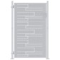 vidaXL Πύλη Κήπου 85 x 120 εκ. Ανοξείδωτο Ατσάλι Ασημί Κλειδώσιμο