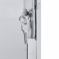 vidaXL Πύλη Κήπου 85 x 120 εκ. Ανοξείδωτο Ατσάλι Ασημί Κλειδώσιμο