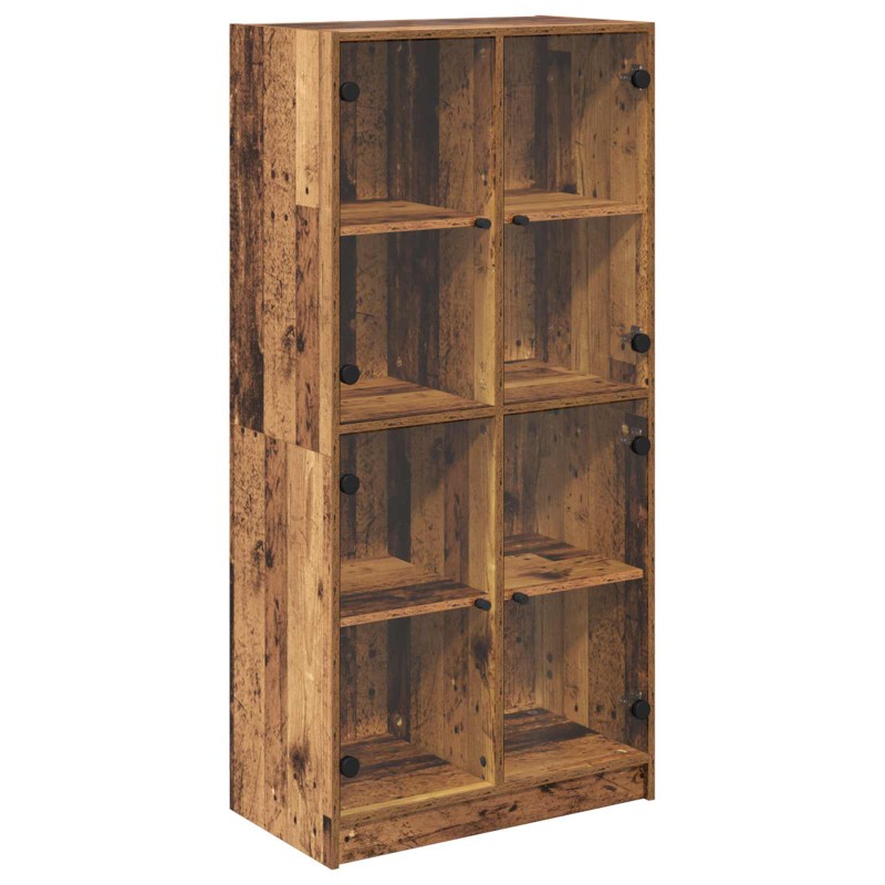 vidaXL Highboard Παλιό Ξύλο 68 x 37 x 142 εκ Επεξεργασμένο Ξύλο